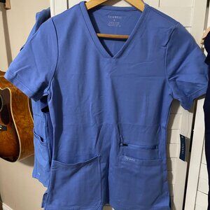 Blue Jaanuu Scrub Top